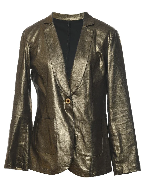 BlazerwebClassic Gold Blazer - M