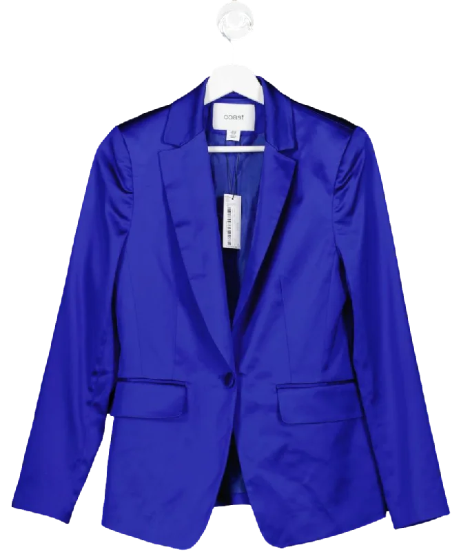 BlazerheritageCoast Blue Satin Blazer UK 10