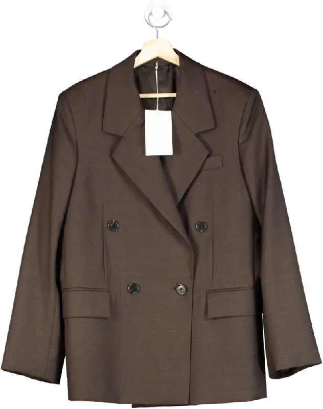 BlazerbrandCOS Brown Double-Breasted Blazer EU 42 UK 14