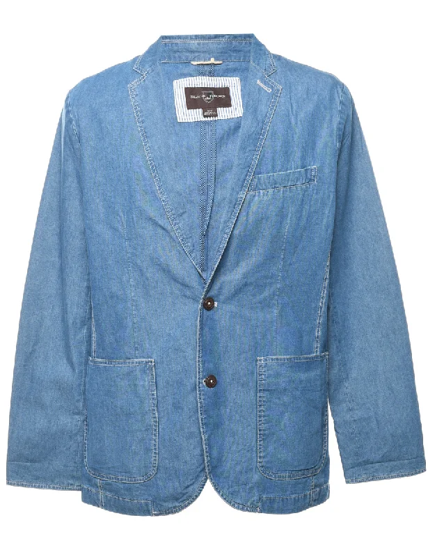 BlazercultureDenim Medium Wash Blazer - M