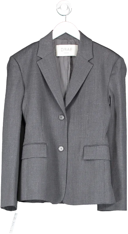 BlazertrendDRAE Grey Single Breasted Blazer UK S