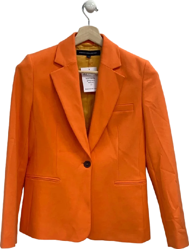 BlazerdanceFrench Connection Orange Single-Button Blazer UK 8