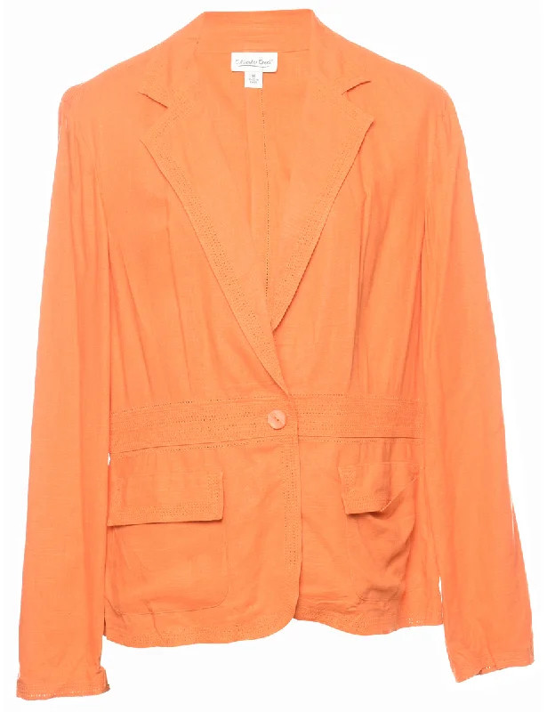 BlazermusicOrange Classic Blazer - M