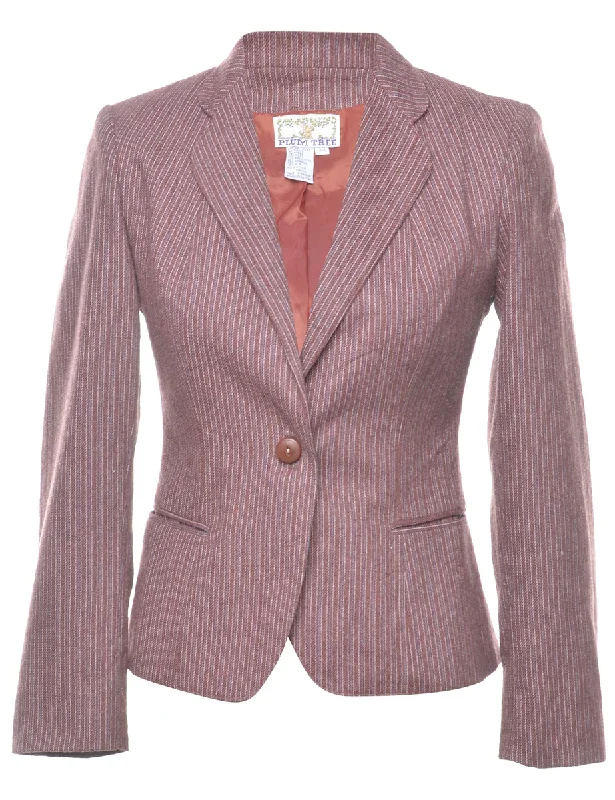 BlazeranalyticsPinstriped Plum Blazer - S