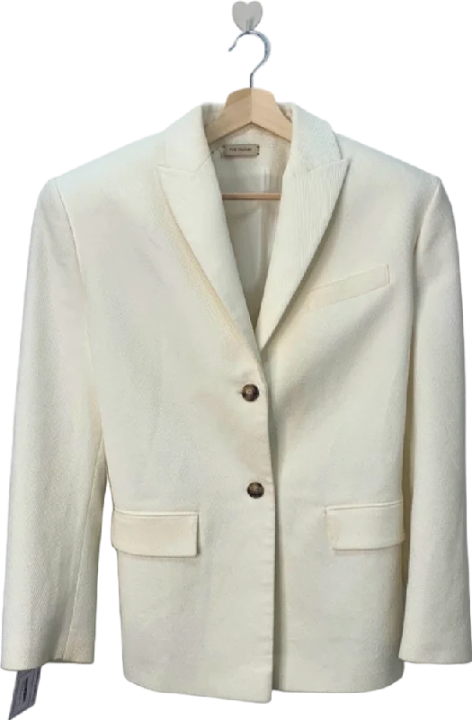 BlazerfilmThe Mannei White Blazer UK 12