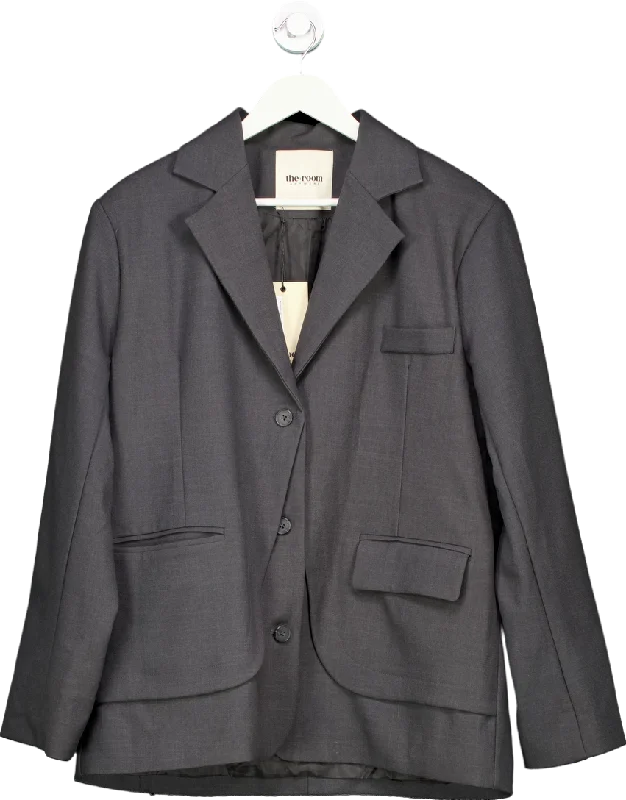 BlazerlegendThe Room Dark Grey Double Layered Blazer One Size