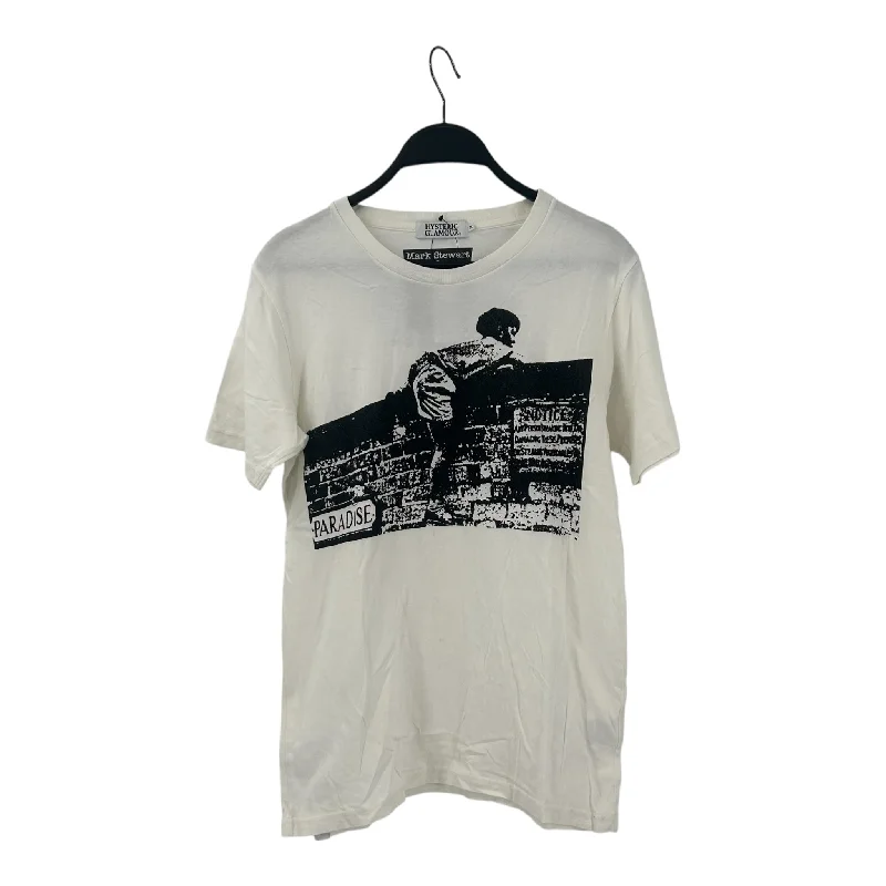 Casual T-ShirtsHYSTERIC GLAMOUR/MarkStewart/T-Shirt/M/White/Cotton/Graphic