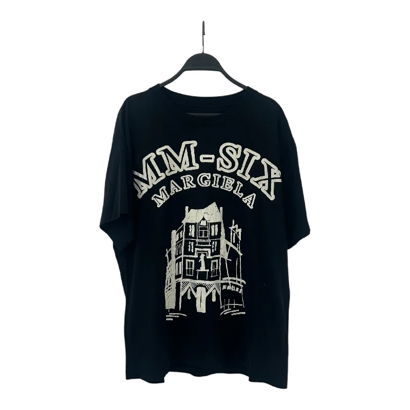 Plush T-ShirtsMM6/T-Shirt/S/Black/Cotton/Graphic/