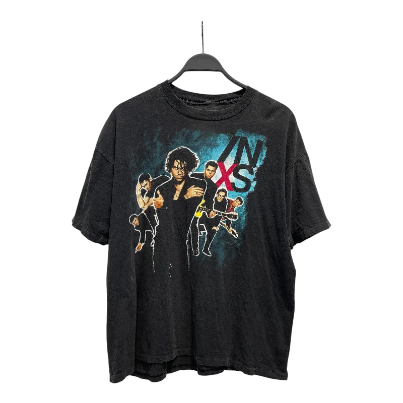 Statement T-ShirtsVintage/T-Shirt/M/Graphic/Cotton/BLK/INXS Tour Tee