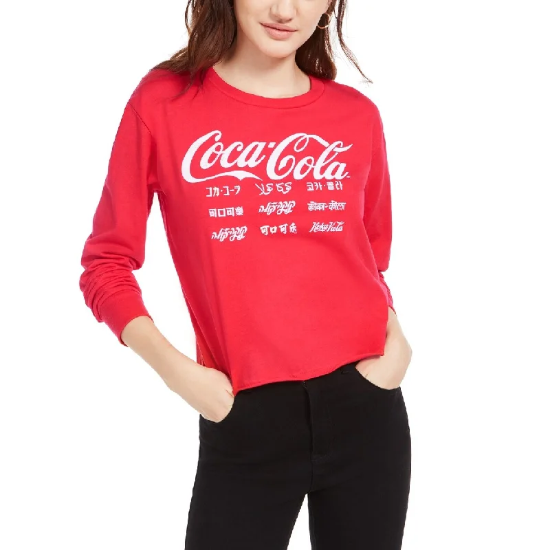 Jersey T-ShirtsFreeze 24-7 Juniors' Coca Cola-Print T-Shirt Red Size Small