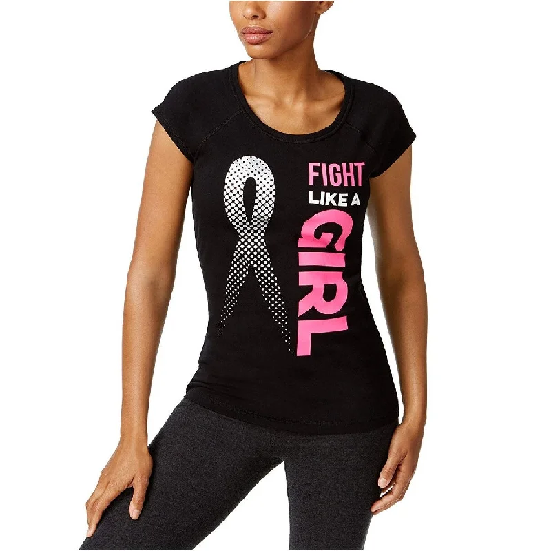 Waterproof T-ShirtsIdeology Women's Breast Cancer Research Foundation Short-Sleeve Graphic T-Shirt Size Extra Small - Black - X-Small