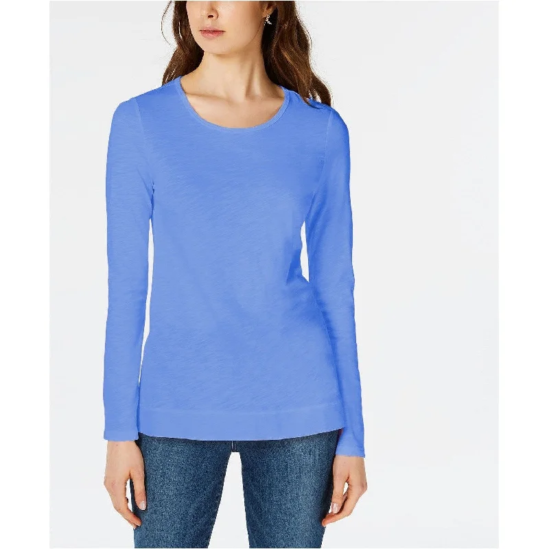 Layered T-ShirtsMaison Jules Women's High-Low T-Shirt Lake View Size Extra Large - Blue - X-Large