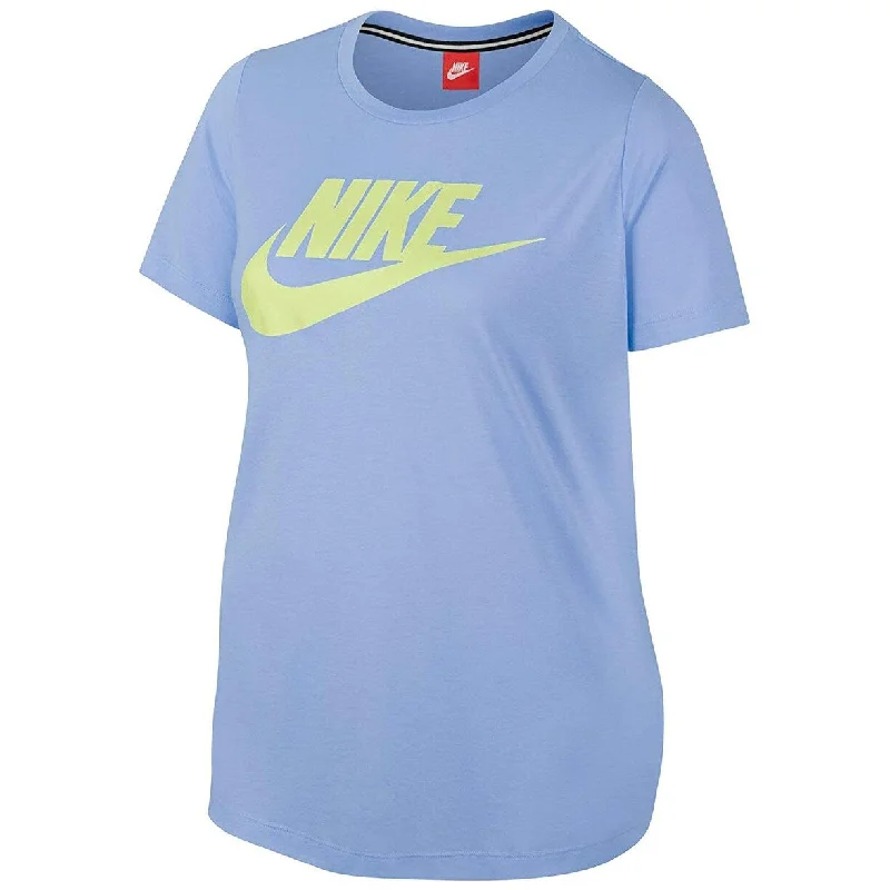 Gym T-ShirtsNike Women's Plus Futura Fitness Short Sleeves T-Shirt Blue Size Extra Large - X-Large