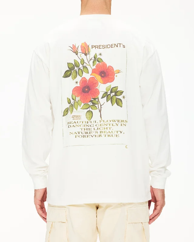 Logo T-ShirtsPresident's Long Sleeve T-Shirt Red Flower P'S Jersey