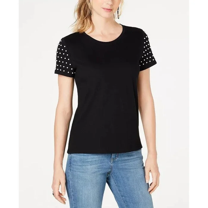 Organic Cotton T-ShirtsINC International Concepts Women's T-Shirt Black Size XS - X-Small