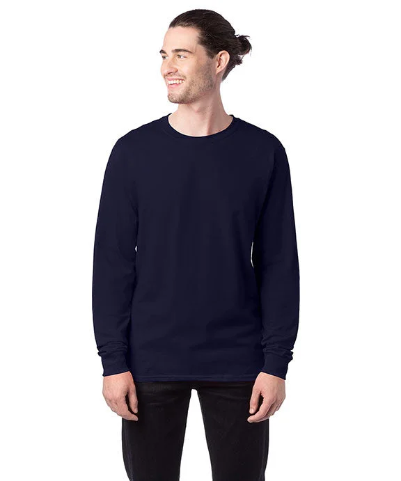 Layered Sweatshirts5286 - Hanes ComfortSoft® Long-Sleeve T-Shirt | Athletic Navy