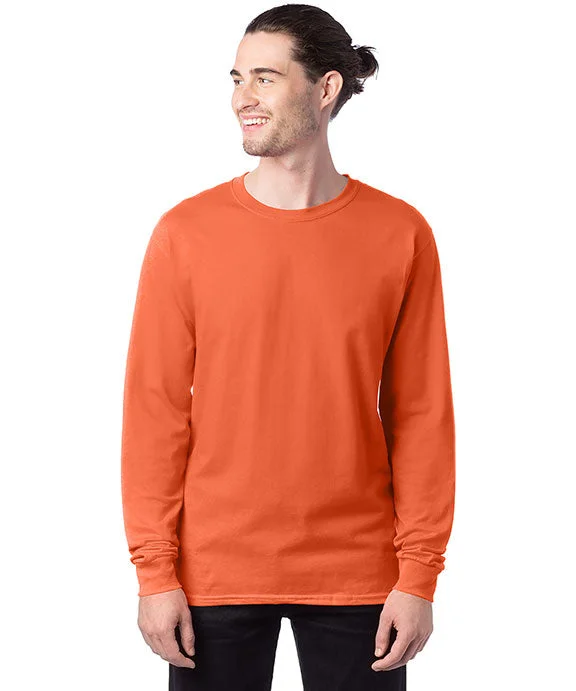 Reflective Hoodies5286 - Hanes ComfortSoft® Long-Sleeve T-Shirt | Texas Orange