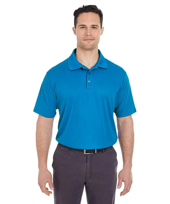 Velour Sweatshirts8210 - UltraClub Mens Cool & Dry Mesh Piqué Polo Shirt | Pacific Blue