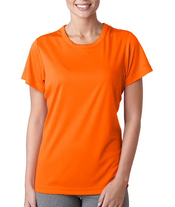 Printed Sweatshirts8420L - UltraClub Ladies Cool & Dry Sport Performance Interlock T-Shirt | Bright Orange