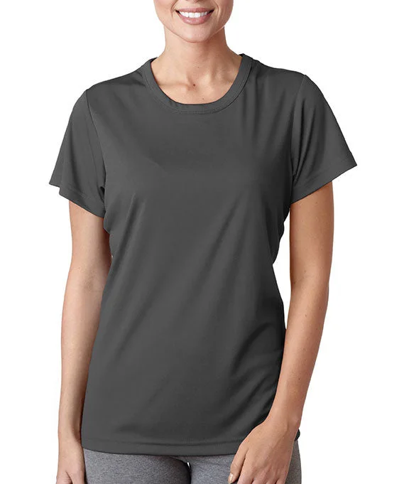 Embroidered Sweatshirts8420L - UltraClub Ladies Cool & Dry Sport Performance Interlock T-Shirt | Charcoal