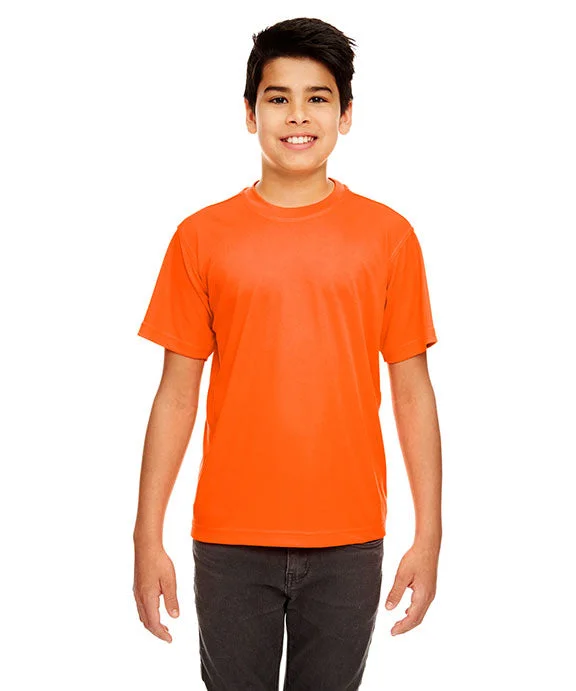 Lounge Hoodies8420Y - UltraClub Youth Cool & Dry Sport Performance Interlock T-Shirt | Bright Orange