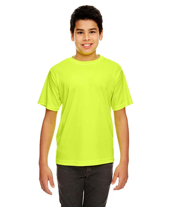 Compression Sweatshirts8420Y - UltraClub Youth Cool & Dry Sport Performance Interlock T-Shirt | Bright Yellow