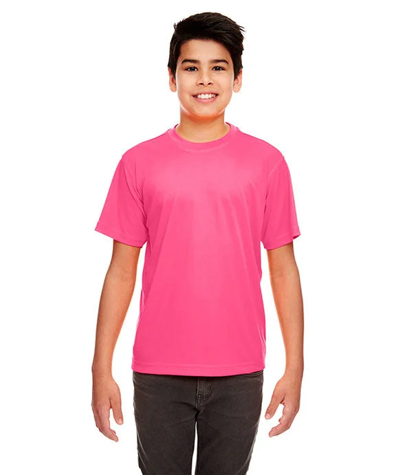 Linen Blend Sweatshirts8420Y - UltraClub Youth Cool & Dry Sport Performance Interlock T-Shirt | Heliconia