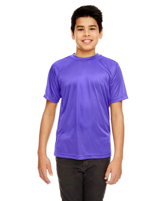 Cropped Hoodies8420Y - UltraClub Youth Cool & Dry Sport Performance Interlock T-Shirt | Purple