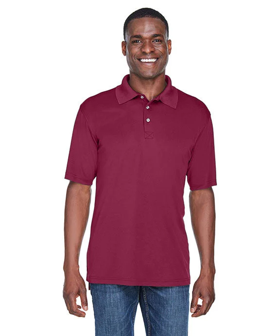 Lounge Hoodies8425 - UltraClub Mens Cool & Dry Sport Performance Interlock Polo Shirt | Maroon