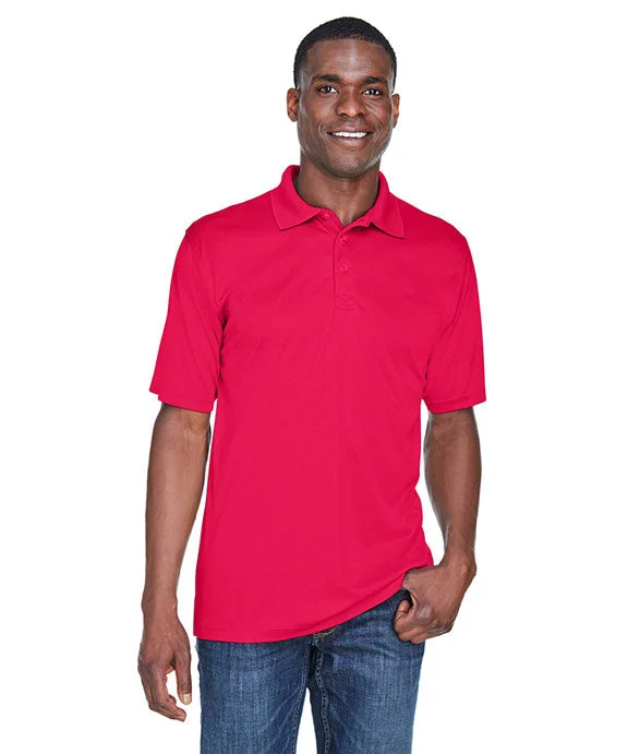 Reflective Hoodies8425 - UltraClub Mens Cool & Dry Sport Performance Interlock Polo Shirt | Red