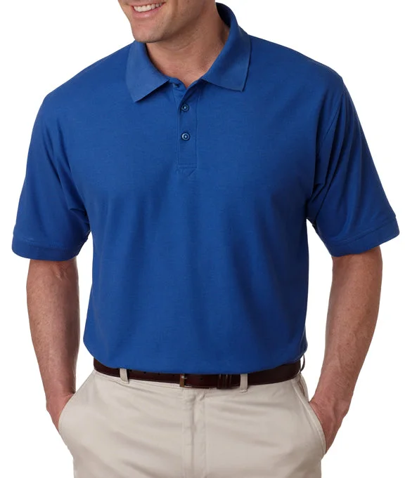 Tasseled Sweatshirts8540 - UltraClub Mens Whisper Piqué Polo Shirt | Royal