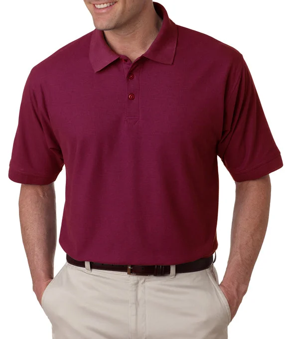 Embellished Sweatshirts8540 - UltraClub Mens Whisper Piqué Polo Shirt | Wine