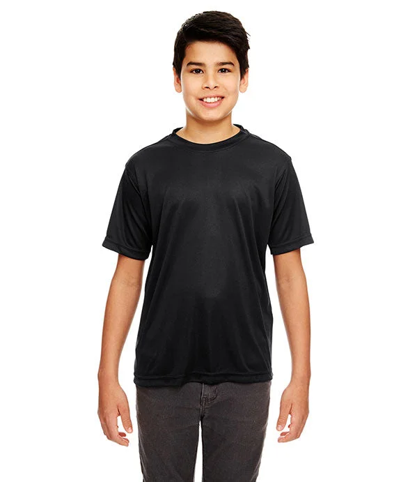 Embroidered Sweatshirts8620Y - UltraClub Youth Cool & Dry Basic Performance T-Shirt | Black