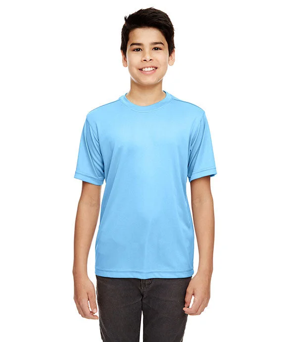 Glitter Sweatshirts8620Y - UltraClub Youth Cool & Dry Basic Performance T-Shirt | Columbia Blue