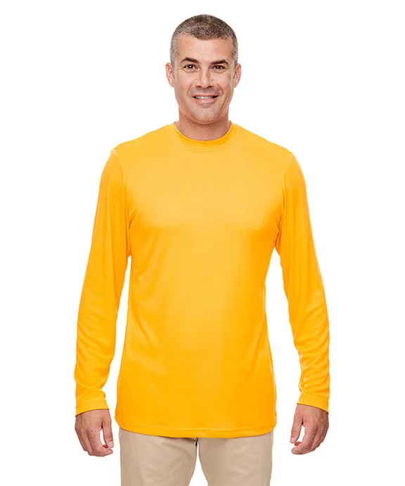 Windbreaker Sweatshirts8622 - UltraClub Mens Cool & Dry Performance Long-Sleeve Top | Gold