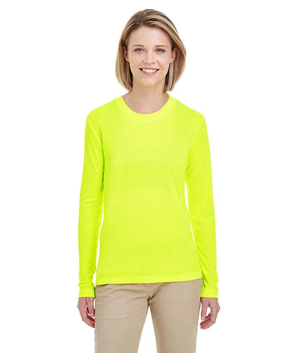 Minimalist Sweatshirts8622W - UltraClub Ladies Cool & Dry Performance Long-Sleeve Top | Bright Yellow