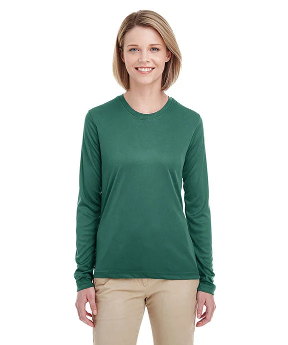 Studded Sweatshirts8622W - UltraClub Ladies Cool & Dry Performance Long-Sleeve Top | Forest Green