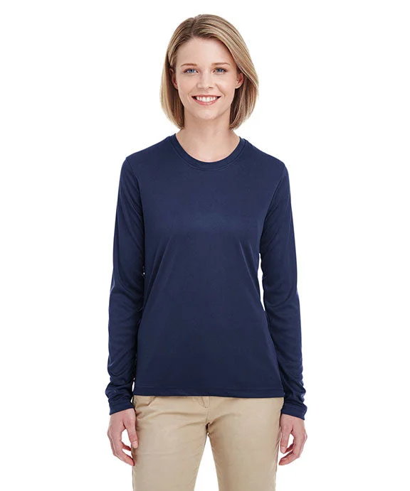 Festival Sweatshirts8622W - UltraClub Ladies Cool & Dry Performance Long-Sleeve Top | Navy