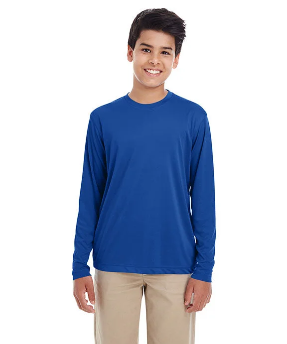 Yoga Sweatshirts8622Y - UltraClub Youth Cool & Dry Performance Long-Sleeve Top | Royal