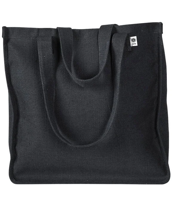 Polyester HoodiesEC8015 - econscious 6.8 oz. Hemp Market Tote Bag | Black