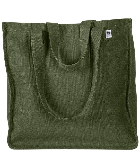 Longline HoodiesEC8015 - econscious 6.8 oz. Hemp Market Tote Bag | Olive