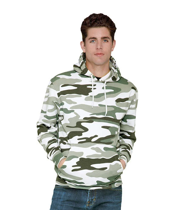 Recycled Fabric HoodiesLS14001 - Lane Seven Unisex Premium Pullover Hooded Sweatshirt | Sage Camo