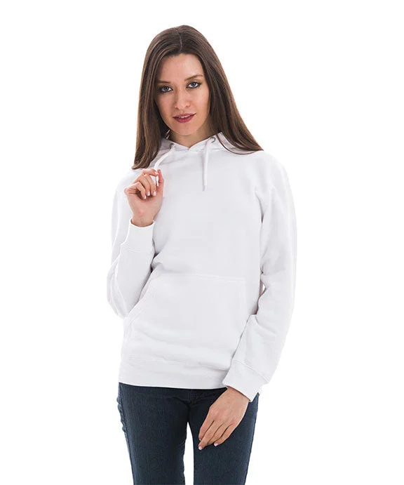 Cropped HoodiesLS14001 - Lane Seven Unisex Premium Pullover Hooded Sweatshirt | White