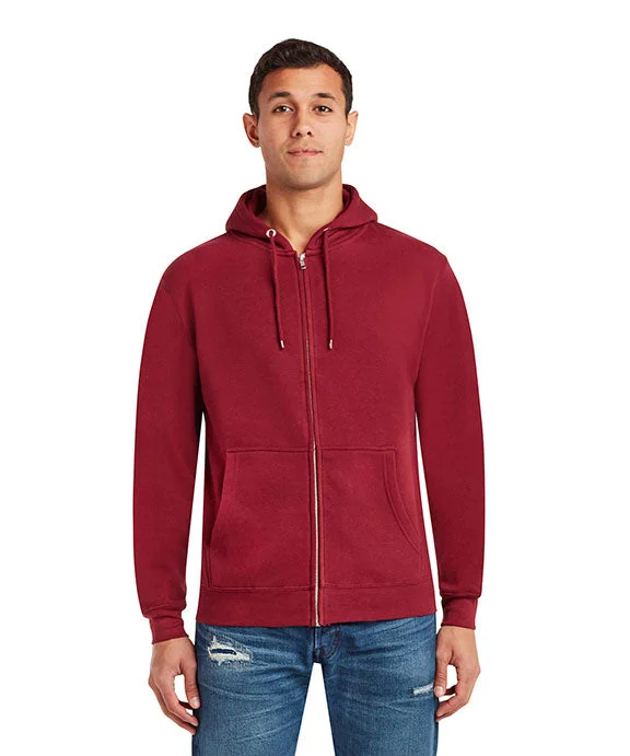 Cotton HoodiesLS14003 - Lane Seven Unisex Premium Full-Zip Hooded Sweatshirt | Burgundy