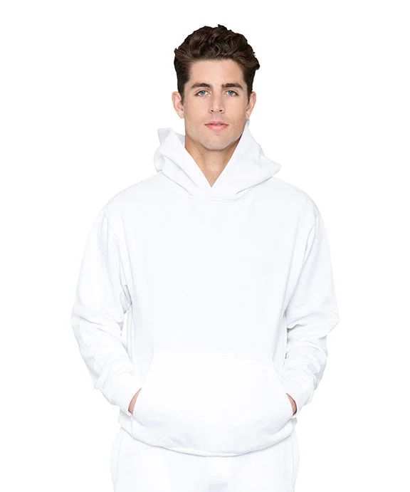 Linen Blend SweatshirtsLS16001 - Lane Seven Unisex Urban Pullover Hooded Sweatshirt | White