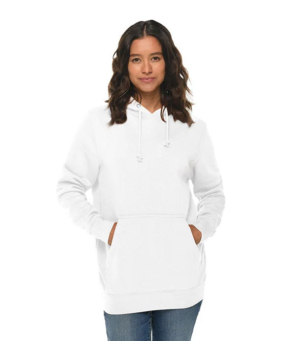 Sheer HoodiesLS19001 - Lane Seven Unisex Heavyweight Pullover Hooded Sweatshirt | White