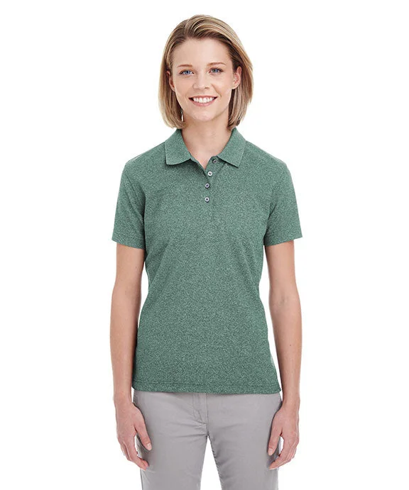 Zip-Up HoodiesUC100W - UltraClub Ladies Heathered Piqué Polo Shirt | Forest Green Heather