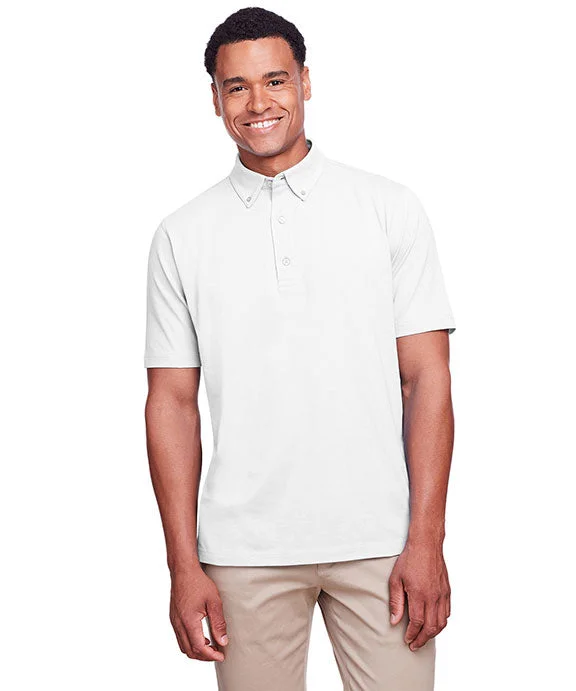 Minimalist SweatshirtsUC105 - UltraClub Mens Lakeshore Stretch Cotton Performance Polo Shirt | White