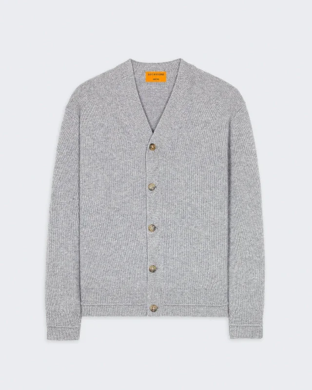 True Cardigan In Cashmere - Heather Grey