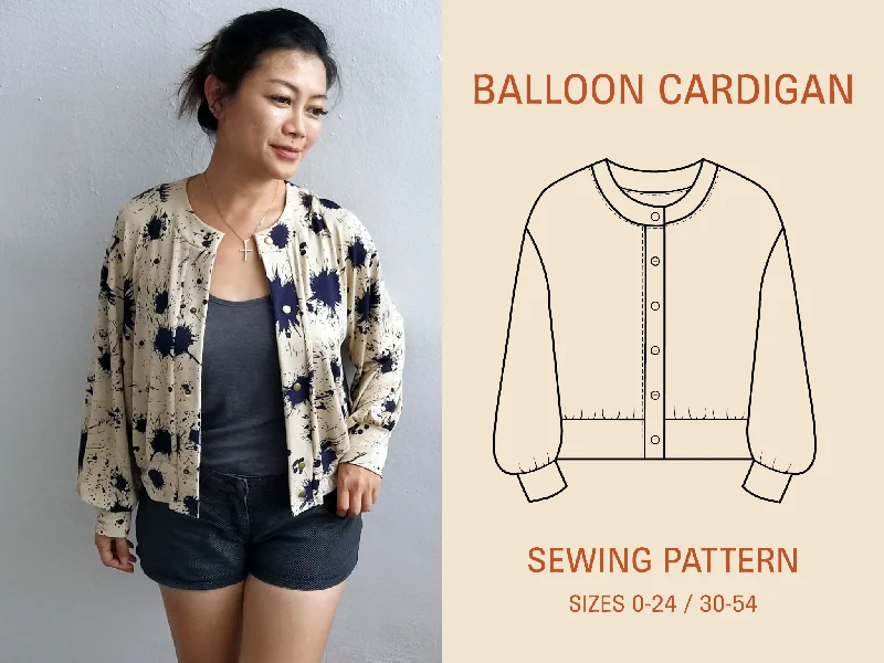 Balloon Cardigan sewing pattern